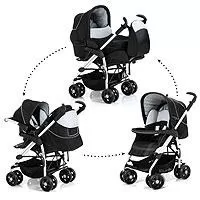 Kliknite za detalje - Hauck Trio Sistem Condor Caviar-Silver 5050037