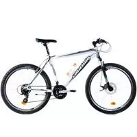 Mountain Bike MTB Anaconda 26/21HT bela-crna-plava 905420-22 - Mountain bike sa ramom od 22 inča i 21 brzinom. Bicikl za rekreativnu vožnju po blagim terenima u prirodi, kao i u gradu. Idealan spoj kvaliteta i cene čini ga prihvatljivim većini zaljubljenika prirode i zdravog života.
