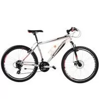 Mountain Bike MTB Anaconda 26/21HT bela-crna-crvena 905422-20 - Mountain bike sa ramom od 20 inča i 21 brzinom. Bicikl za rekreativnu vožnju po blagim terenima u prirodi, kao i u gradu. Idealan spoj kvaliteta i cene čini ga prihvatljivim većini zaljubljenika prirode i zdravog života.