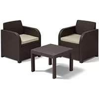Kliknite za detalje - Baštenski set Plazza od veštačkog ratana Allibert