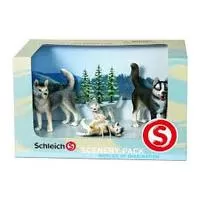 Kliknite za detalje - Schleich Domaće životinje - Haski -Set 41215