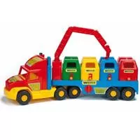 Kliknite za detalje - Wader Super Truck - Refuse Lorry - Kamion đubretarac sa kantama 23722
