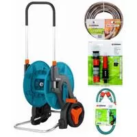 Kliknite za detalje - Gardena kolica sa crevom Skintech 50m 1/2 + priključna garnitura GA 08000-50S
