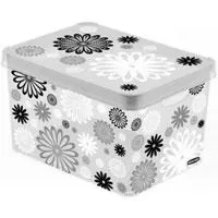 Kliknite za detalje - Curver kutija za odlaganje 25l Black Daisy CU 04711-B03