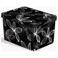 Kliknite za detalje - Curver kutija za odlaganje Deco Stockholm 25l Black Lily CU 04711-D66