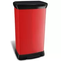 Kliknite za detalje - Curver kanta za otpatke 50L Deco crvena CU 02162-931