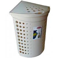Curver ugaona korpa za veš 40l krem CU 05021-704