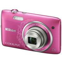 Kliknite za detalje - Nikon Digitalni Fotoaparat CoolPix S3500 pink LineArt