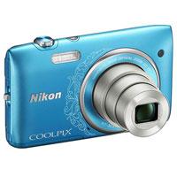 Kliknite za detalje - Nikon Digitalni Fotoaparat CoolPix S3500 plava LineArt