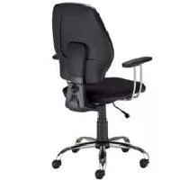 Kliknite za detalje - Radna stolica Master YB009 crna, hrom baza Novy Styl