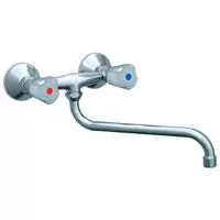 Kliknite za detalje - Rosan Keramic dvoručna baterija za sudoperu ili lavabo 300mm KK01130