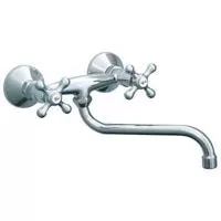 Kliknite za detalje - Rosan Nostalgija zidna dvoručna baterija za sudoperu ili lavabo 200mm N01101