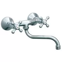 Kliknite za detalje - Rosan Nostalgija zidna dvoručna baterija za sudoperu ili lavabo 140mm N01114