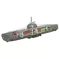 Kliknite za detalje - Revell maketa Nemačka podmornica XXI Typeb sa enterijerom RV05078/150