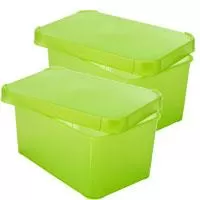Kliknite za detalje - Kutija za odlaganje Secret Š19xD29xV13cm limeta 2 komada