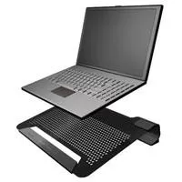 Cooler Master Postolje Za Laptop - Ergonomsko, jednostavno postolje i hladnjak za laptop koje podiže nivo ekrana laptopa na značajno prihvatljiviji ugao za oči. Rupičasti dizajn obezbeđuje da toplota brzo i efikasno odlazi, tako da sprečava njegovo pregrevanje...