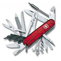 Švajcarski Nož Victorinox 17725T Cyber 34 Red Translucent 004224
