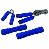 Kliknite za detalje - Fitness trening set - tegovi, opruga i vijača 291181