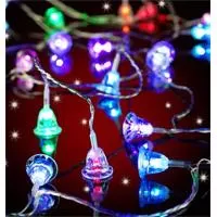 Kliknite za detalje - Svetleće lampice u obliku zvončića sa 20 LED sijalica