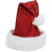 Kliknite za detalje - Novogodišnja kapa sa šljokicama V40cm