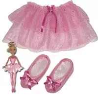 Kliknite za detalje - Lutka Sparkle Girlz i Kostim balerine za devojčicu (suknjica i baletanke) 44-401