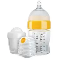 Kliknite za detalje - Yoomi set 240 ml flašica, grejač, cucla sa malim otvorom, kutija za grejač Y18B1W1P