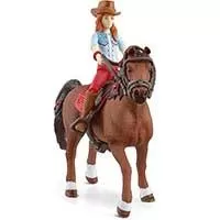 Kliknite za detalje - Schleich® Horse Club figure Konj sa jahačem - Hannah and Cayenne 42539