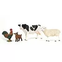 Kliknite za detalje - Schleich® Figure Domaće životinje Krava, ovca, jare, petao 42729