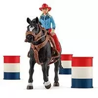 Kliknite za detalje - Schleich® figure Konji - Kaubojka u trci s preprekama 42576