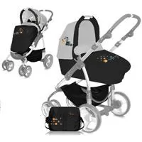 Kliknite za detalje - Bertoni Kolica Avio Set Black Squares 10020021329