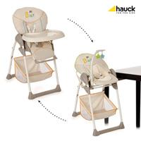 Hauck Visoka stolica za hranjenje bebe i ležaljka Sit N Relax Bear Beige 5300103