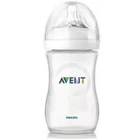 Kliknite za detalje - Avent Plastična flašica Natural 260ml sa cuclom sa sporim protokom 1m+