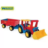 Kliknite za detalje - Traktor sa utovarivačem i prikolicom Wader 66300
