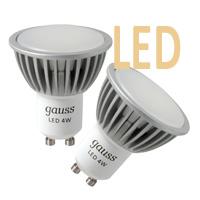 Kliknite za detalje - Štedljive LED sijalice 2 kom. Gauss GU10 4W 220V 2700K EB101506104