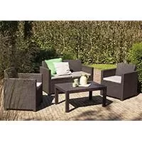 Kliknite za detalje - Wicker Ratan Lounge Set Shirley - 2 Fotelje, Dvosed i Sto