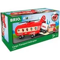 Kliknite za detalje - BRIO Igračka Teretni helikopter sa vagonima 33886