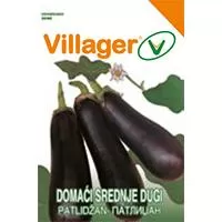 Kliknite za detalje - Seme za povrće 10 kesica - Plavi patlidžan domaći srednjedugi Villager 003611