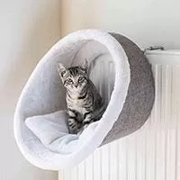 Kliknite za detalje - Trixie Ležaljka za mačke za radijator bež-siva 43144