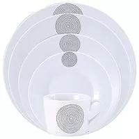 Kliknite za detalje - Bergner Porcelanski servis za ručavanje 30 delova Renberg Oslo Circles RB-80107