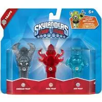 Kliknite za detalje - Skylanders Trap Team Tri Zamke - Triple Trap Pack Air Jughead + Undead Skulll + Fire Torch 87277EU