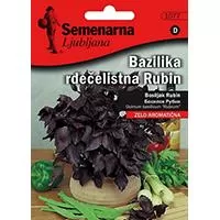 Kliknite za detalje - Seme za začinsko bilje 5 kesica - Bosiljak rubin - Ocimum basilicum Semenarna 1077