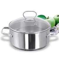Kliknite za detalje - Metalac Aria Inox plitka šerpa sa poklopcem 16cm 97028