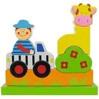 Kliknite za detalje - Drvene kocke sa magnetima 4Kids Safari 22564