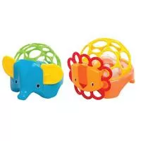 Kliknite za detalje - Oball by Bright Starts Zvečka za bebu Lav / Slon