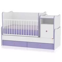 Kliknite za detalje - Lorelli Drveni krevetac Trend Plus White Violet