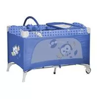 Kliknite za detalje - Bertoni Lorelli Krevetac za bebe sa dva nivoa Travel Kid 2 Blue Baby Owl