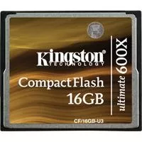 Memorijska kartica Kingston Compact Flash 16GB CF/16GB-U3 - Kingston CompactFlash memorijska kartica Ultimate 600x kapaciteta 16 GB je idealna za posvećene profesionalne fotografe.