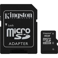 Micro SDHC memorijska kartica sa SD adapterom 4 GB Kingston SDC4/4GB