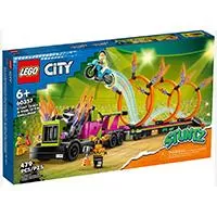 Kliknite za detalje - LEGO® City Kocke Stuntz Akrobatski kamion sa vatrenim prstenovima 60357