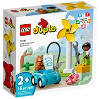 LEGO® DUPLO® Kocke Vetrenjača i električni auto 10985